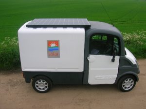 Norfolk Solar’s van is powered by the sun