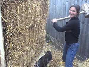 Straw-bale building