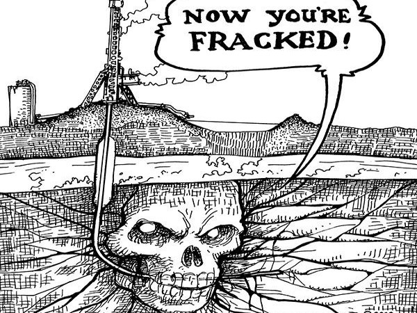 fracking chemicals - image by the wonderful Marty Two Bulls