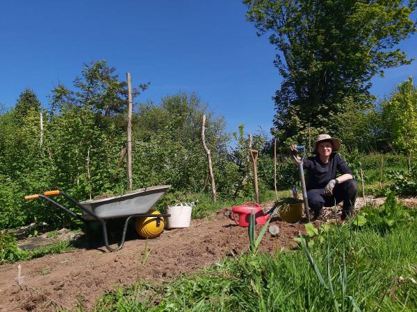 Imogen Lacey WWOOFing in Shropshire : the upside of lockdown