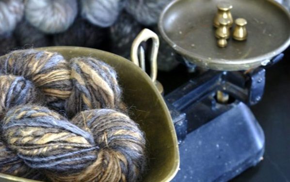 Living on the edge: weighing skeins of yarn