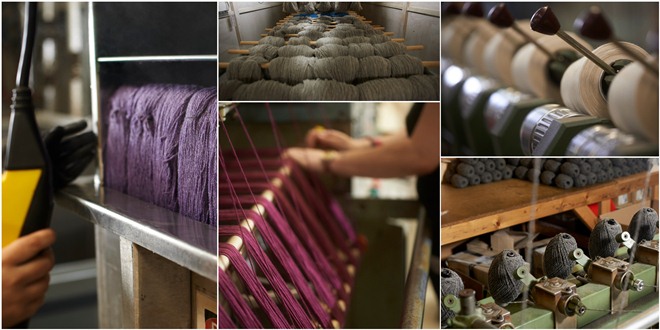 Labelling and other processing at The Natural Fibre Company spinning mill