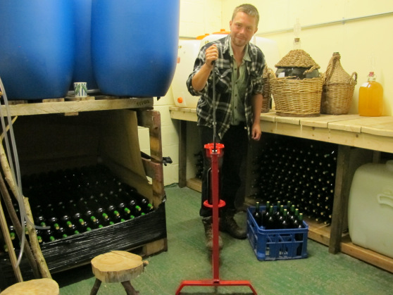 OrganicLea's Community Wine Making Scheme in action at the Hawkwood Winery