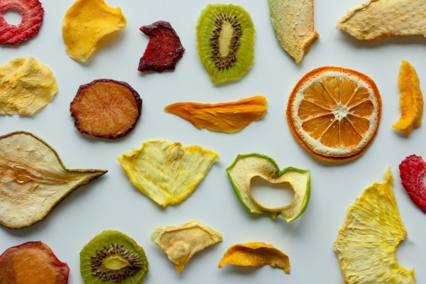 Food preservation methods include drying as with these dried fruits