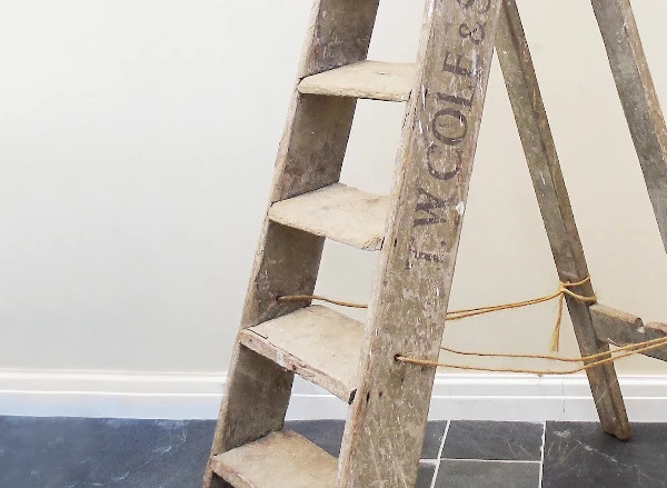 Power hierarchies: a wooden stepladder