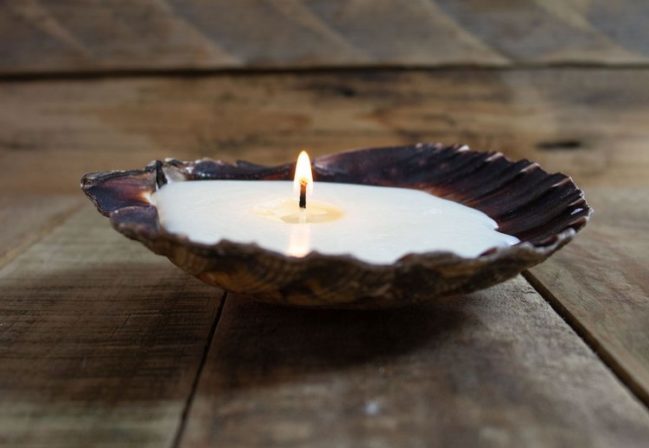 Scallop shell candles - beautiful and easy to make!